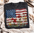 USA wildflower comfort colors tee