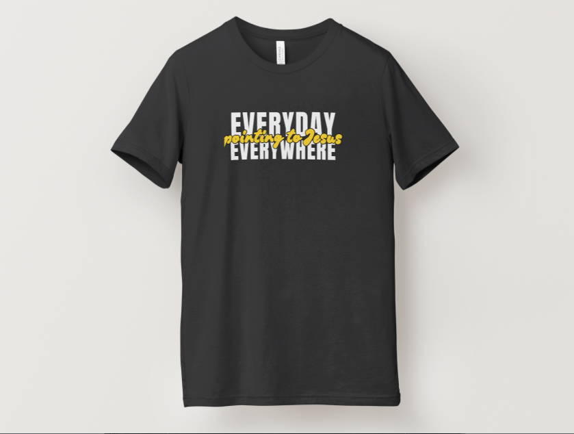 Everyday Everywhere White and Yellow Font